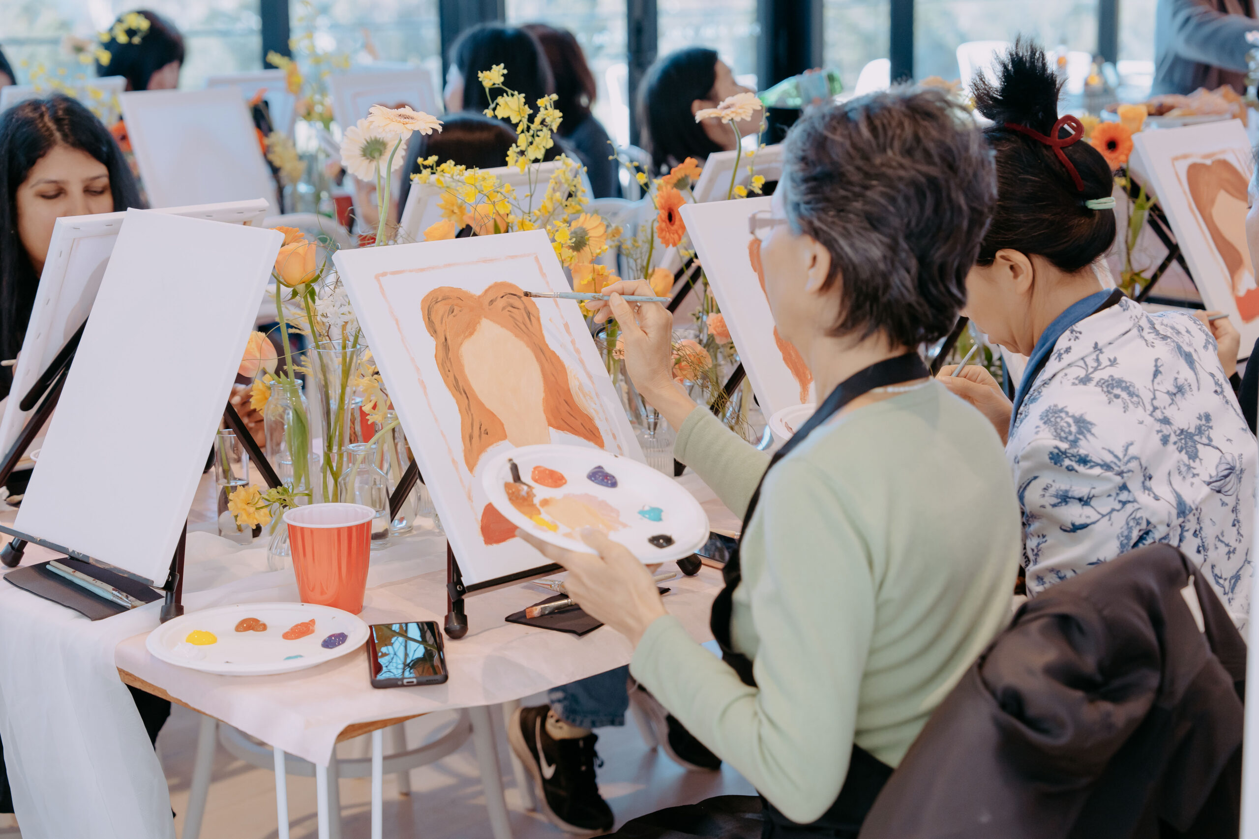 mothers day sip n paint