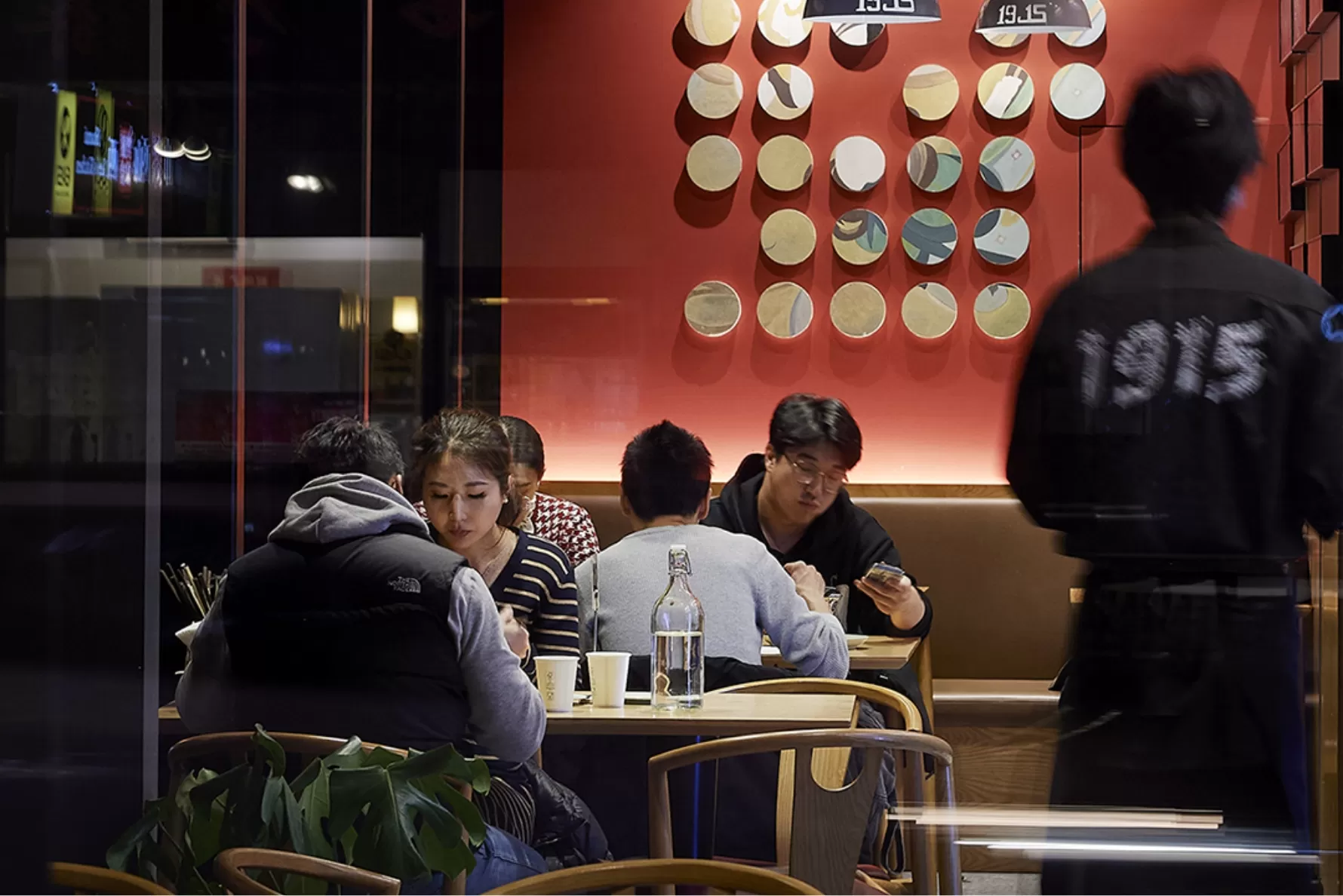 people eating in restaurant