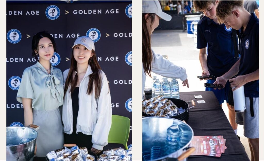 Golden Age staff at Box Hill United FC Event